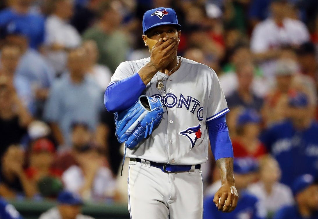 Marcus Stroman dawning a jacket on base. Soak it in, cause we may