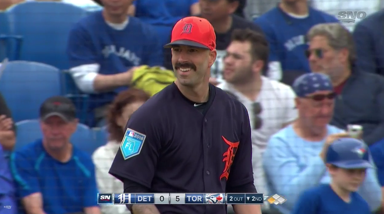 Guy With Horrible Mustache Starts Game, Gets Rocked - BlueJaysNation
