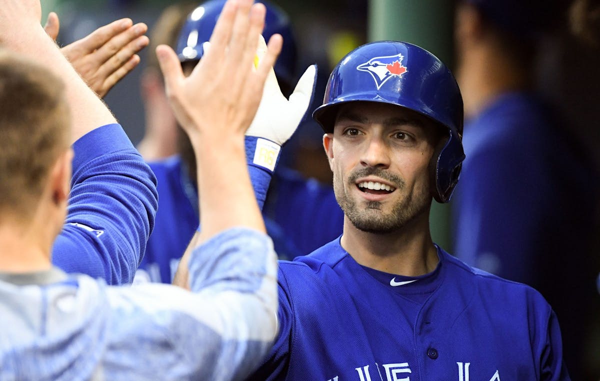 Blue Jays trade outfielder Randal Grichuk to Rockies for Tapia, Pinto