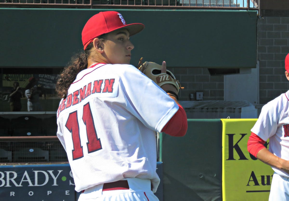 Top Jays prospect Ricky Tiedemann brings the heat in Dunedin