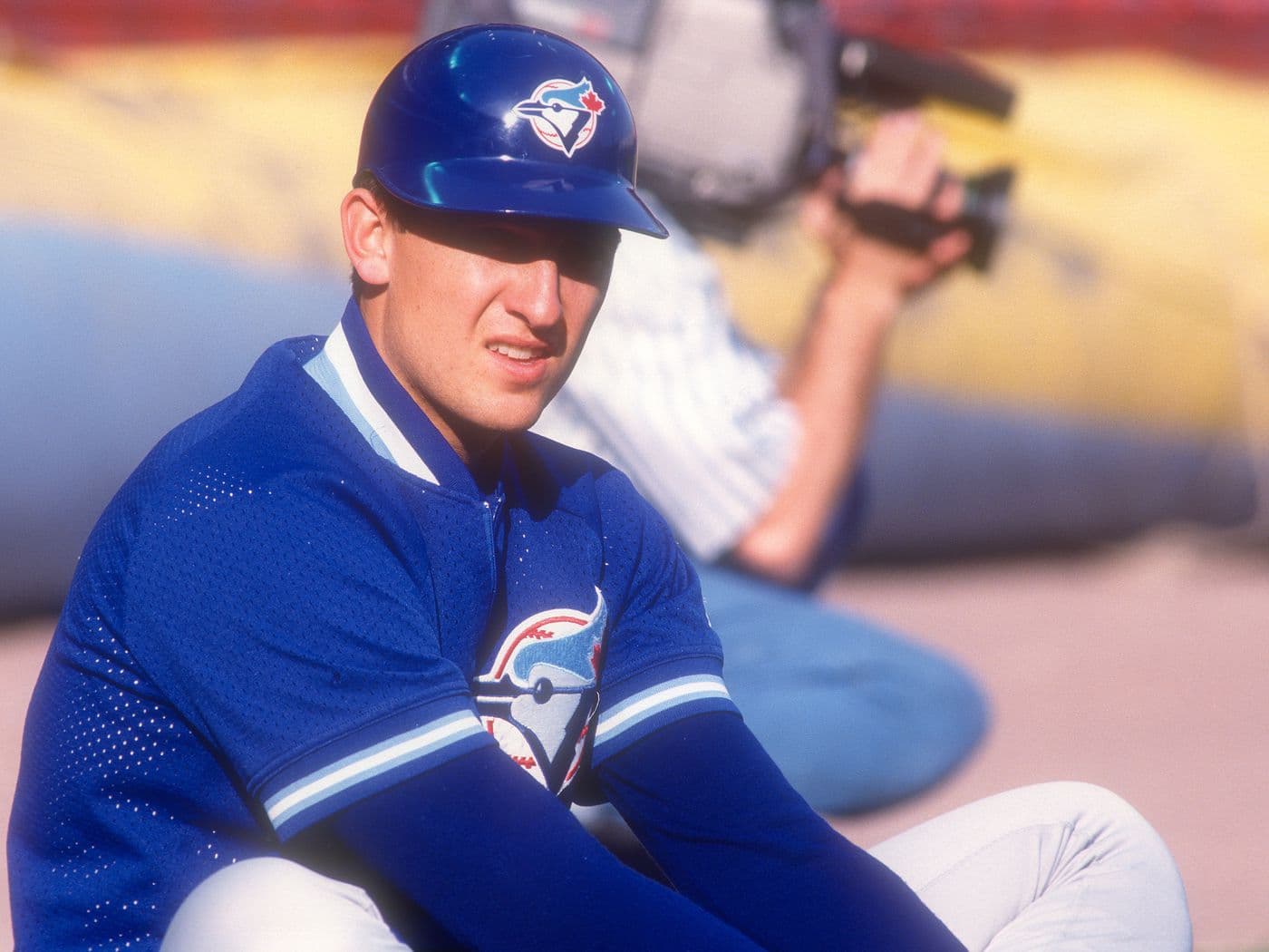 1994 Pat Borders Game Worn Toronto Blue Jays Jersey.  Baseball