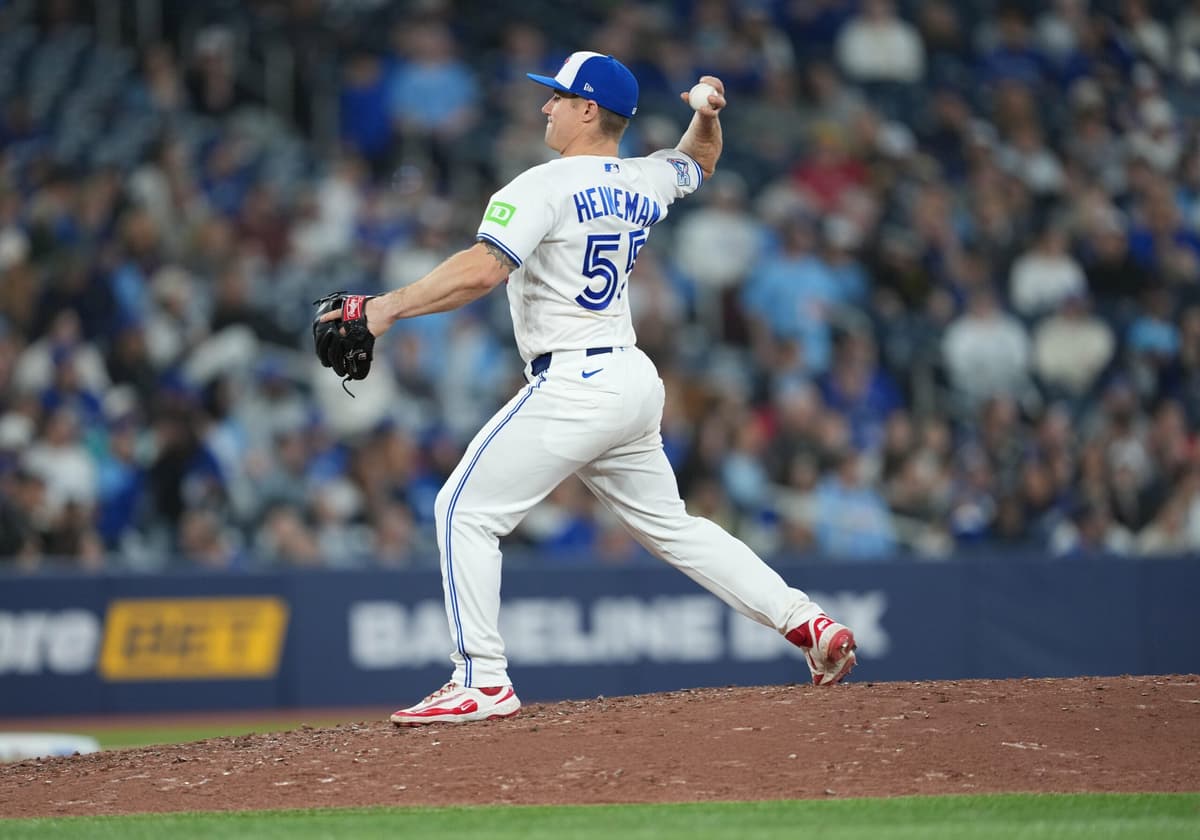 Tyler Heineman is the Blue Jays' king of position player pitching appearances